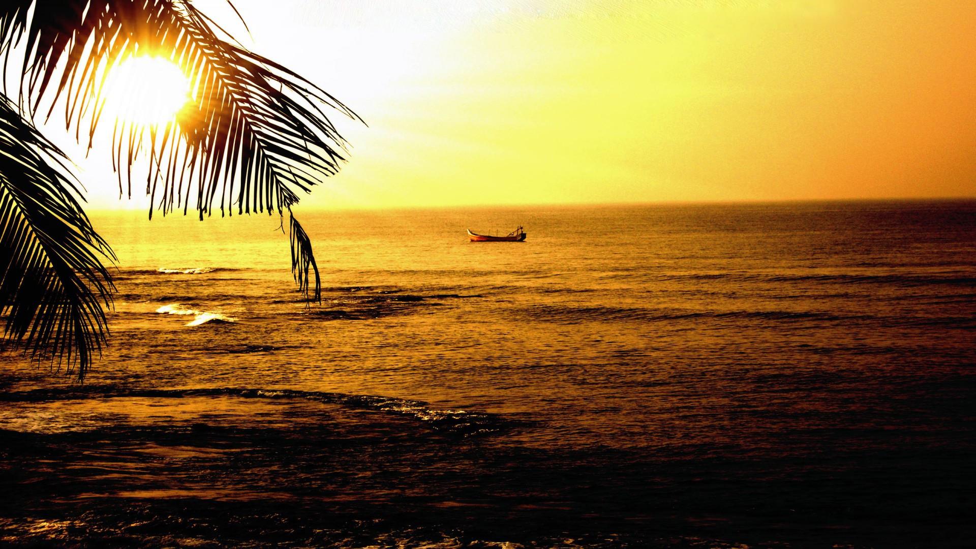 Goa Beach Wallpaper - Goa Beach Sunset Hd , HD Wallpaper & Backgrounds
