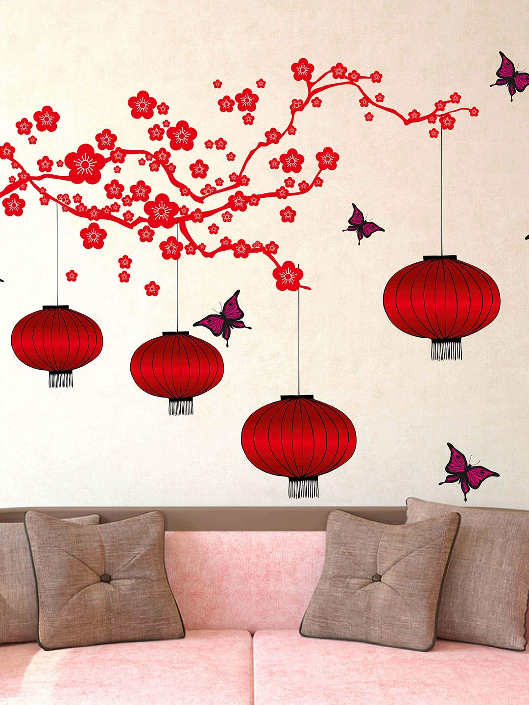 Chinese Lamp Wall Stickers , HD Wallpaper & Backgrounds