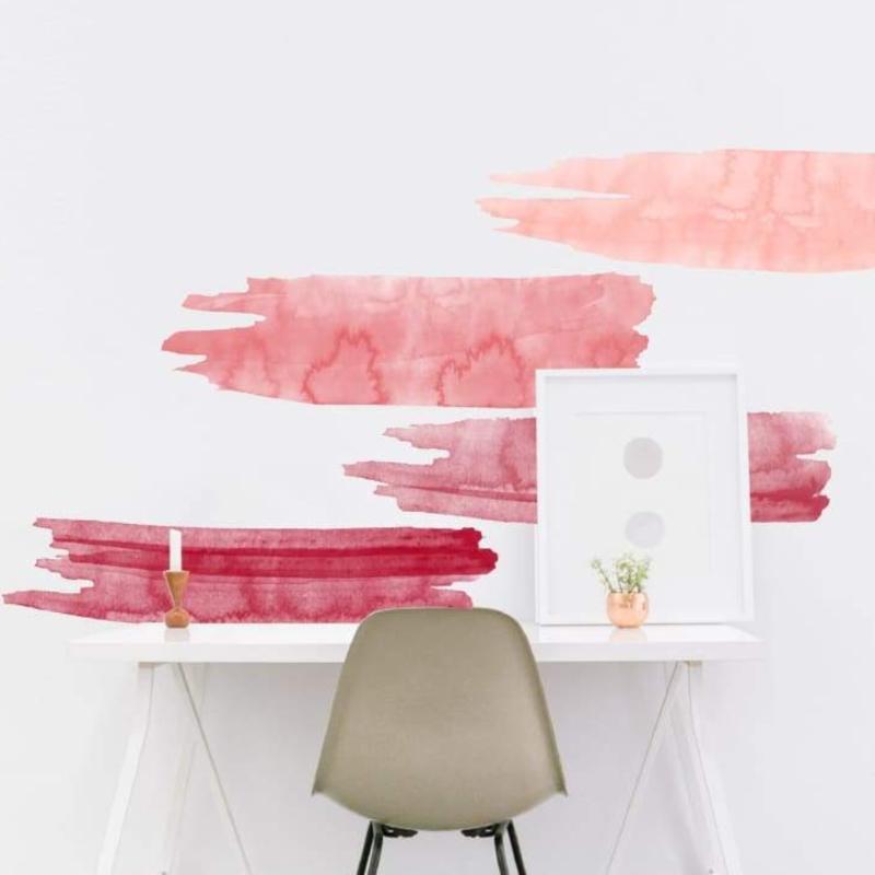 Peel & Stick Removable Wallpaper Stickers Watercolor - Frases Para Decorar Espejos , HD Wallpaper & Backgrounds