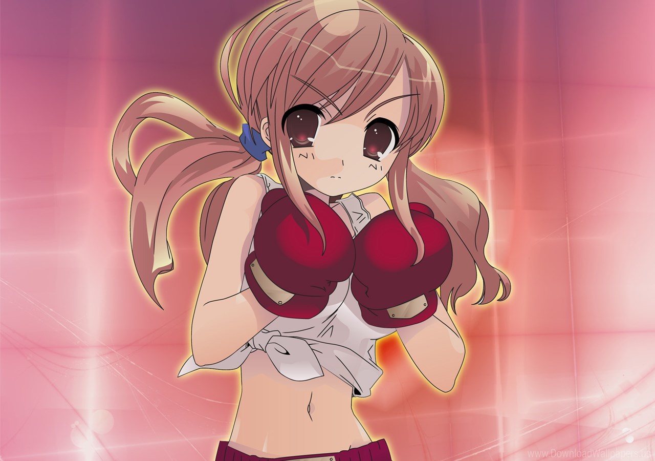 Attitude, Boxing, Girl, Gloves, Willingness Wallpaper - Anime Girl Boxing Gif , HD Wallpaper & Backgrounds