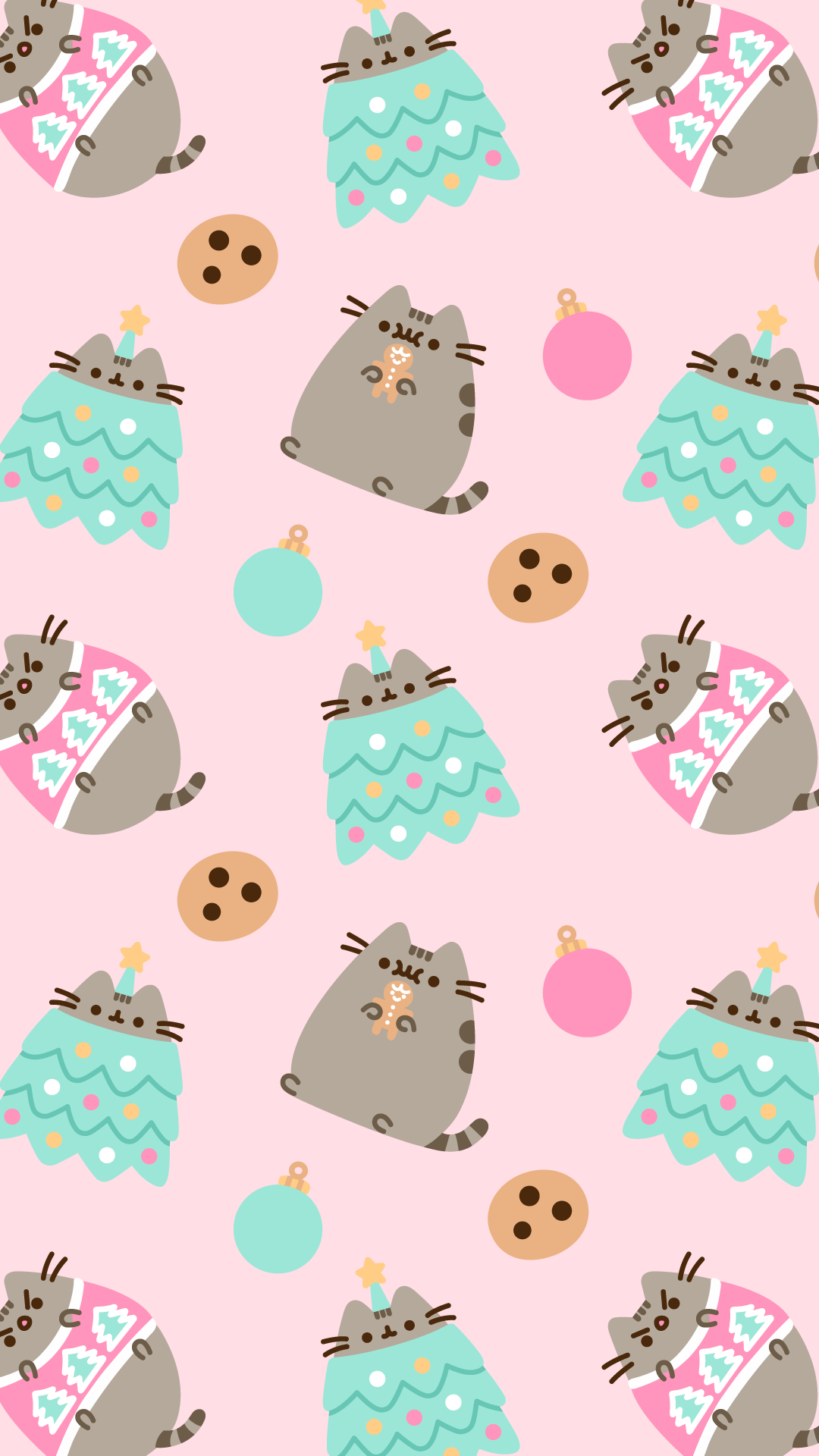 Go Into Gallery And Set As 'wallpaper' - Christmas Pusheen Wallpaper Iphone , HD Wallpaper & Backgrounds