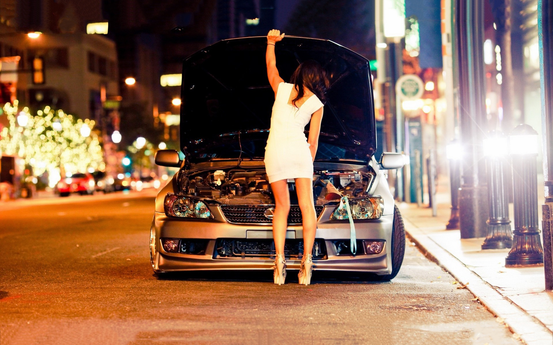 Girl And Car , HD Wallpaper & Backgrounds