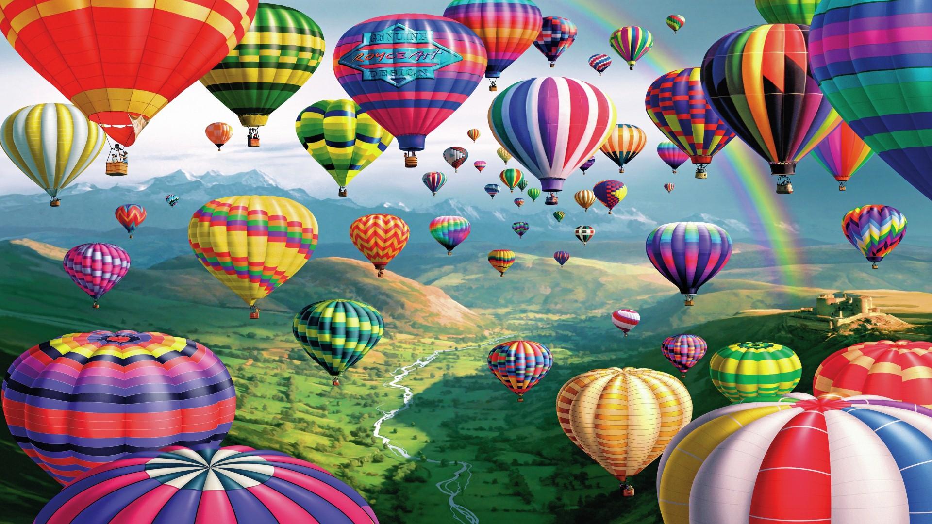 Hot Air Balloon Wallpaper - Hd Hot Air Balloons , HD Wallpaper & Backgrounds