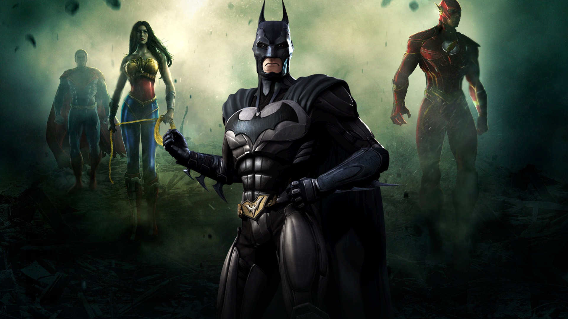 Batman Superman Injustice League , HD Wallpaper & Backgrounds