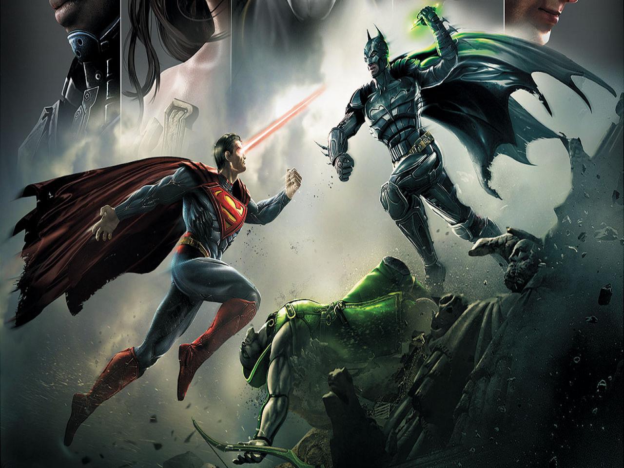 Injustice - Injustice Gods Among Us Batman Vs Superman , HD Wallpaper & Backgrounds