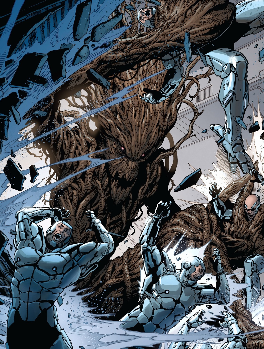 Groot Images Groot Fighting Hd Wallpaper And Background - Groot In Comics , HD Wallpaper & Backgrounds