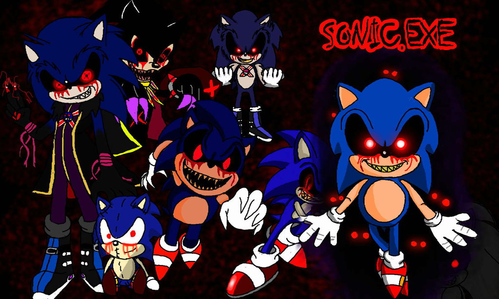 Sonicexeluv 壁纸probably Containing 日本动漫entitled Sonic - Sonic Exe Forms , HD Wallpaper & Backgrounds