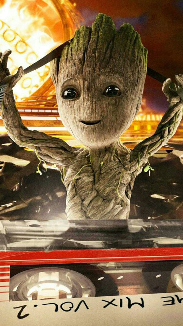 《guardians Of The Galaxy Vol 2 / Baby Groot》 - Guardians Of The Galaxy Baby Groot Poster , HD Wallpaper & Backgrounds