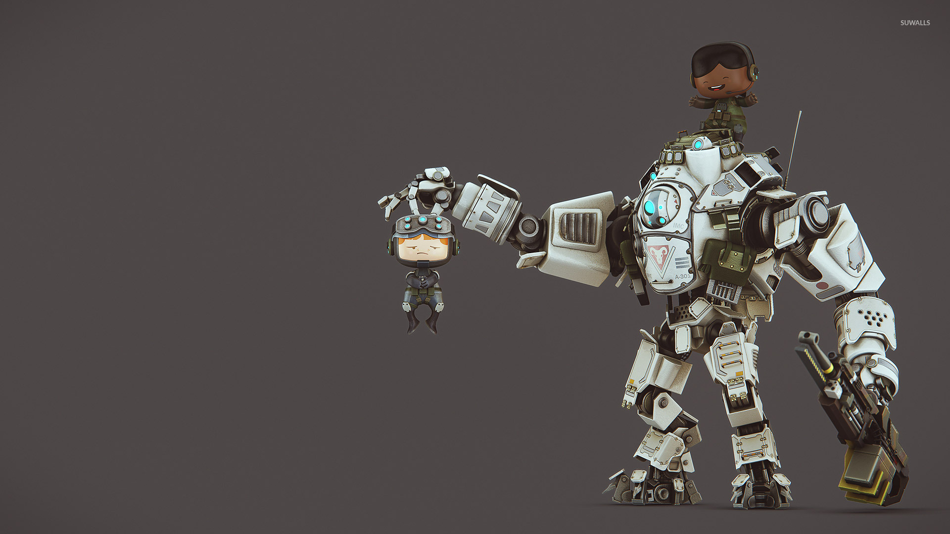 Titanfall [20] Wallpaper - Military Robot , HD Wallpaper & Backgrounds