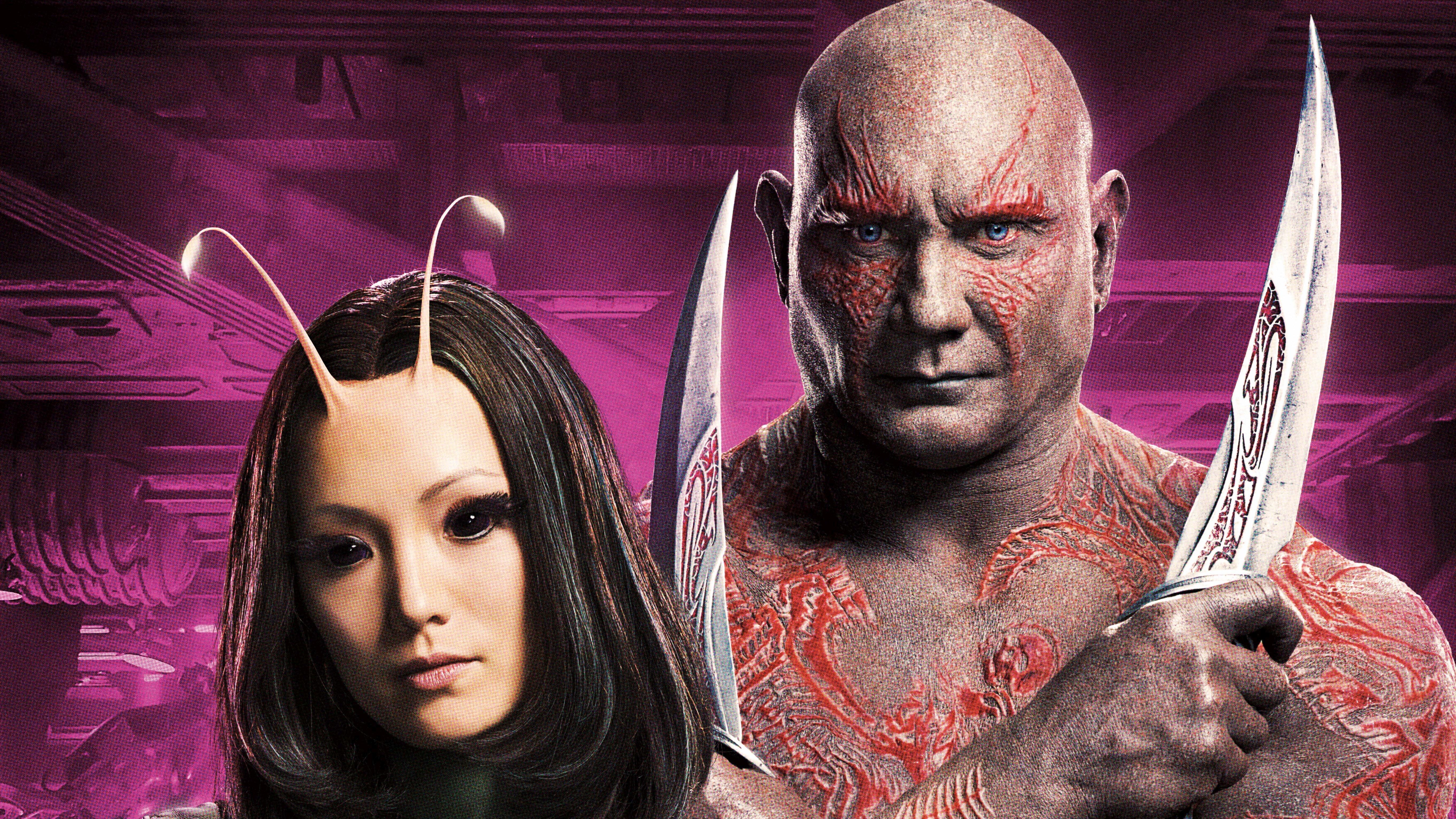 Guardians Of The Galaxy Vol - Guardians Of The Galaxy 2 Drax And Mantis , HD Wallpaper & Backgrounds