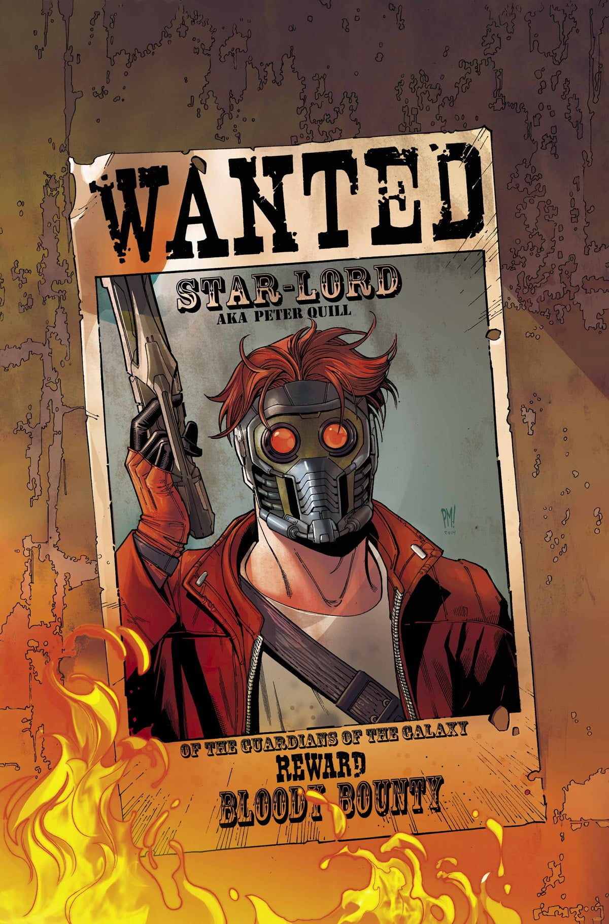 Wanted Star-lord Poster, Star Lord, Wanted, Guardians - Star Lord Comic Art , HD Wallpaper & Backgrounds