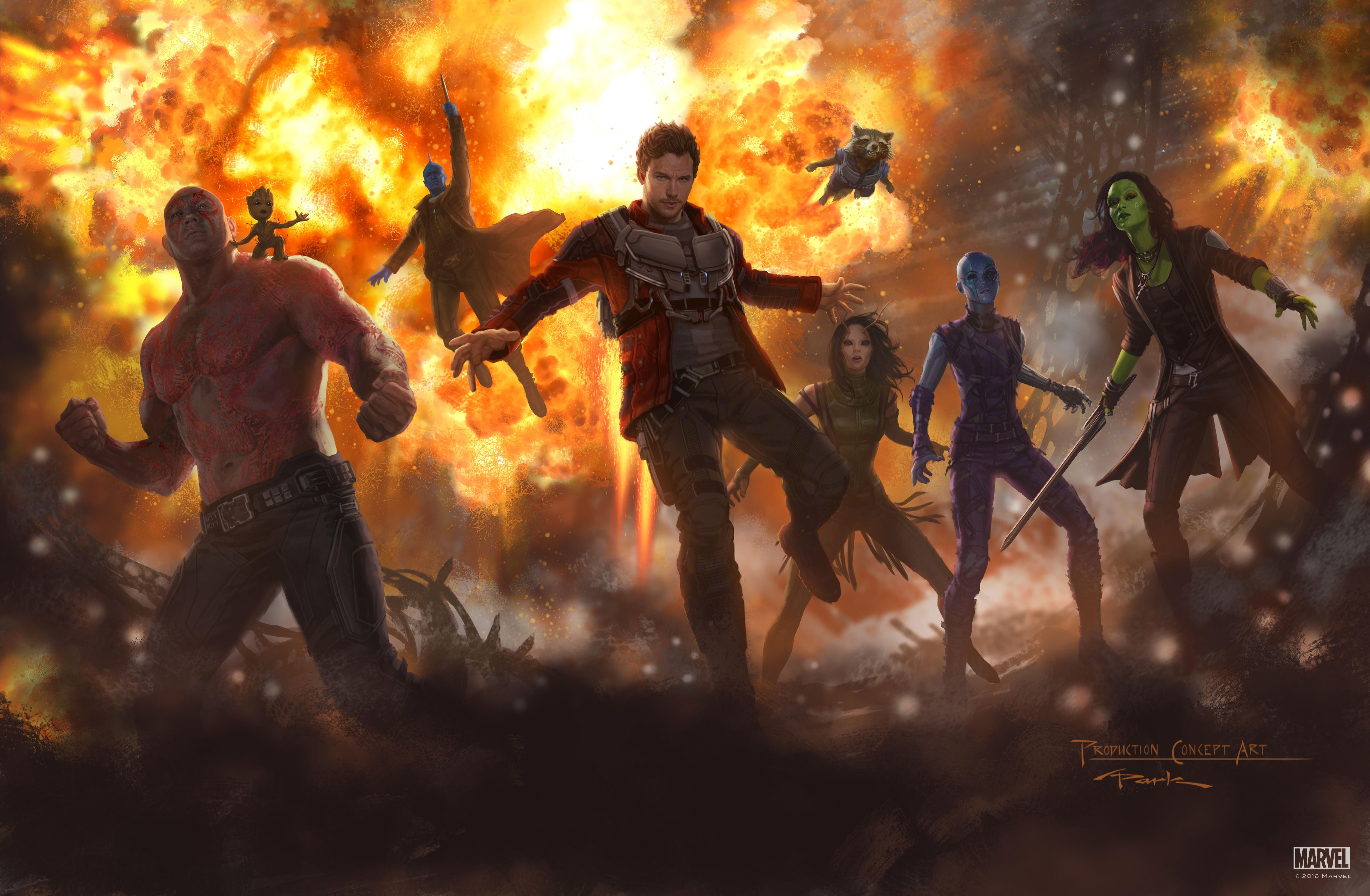 Guardians - Guardians Of The Galaxy 2 4k , HD Wallpaper & Backgrounds