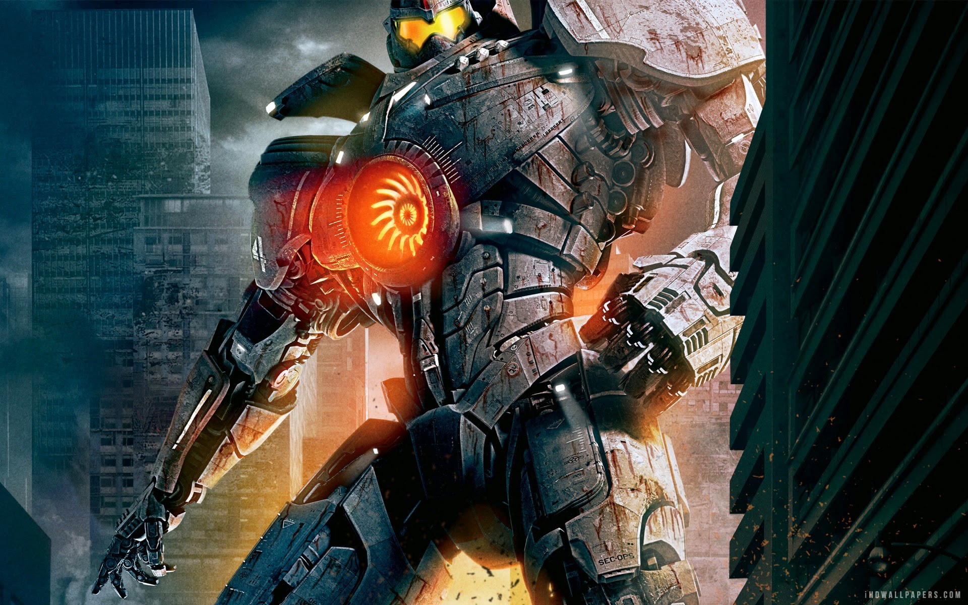 Gypsy Danger In Pacific Rim 2013 1 Pacific Rim 2013 - Pacific Rim 2013 Movies , HD Wallpaper & Backgrounds