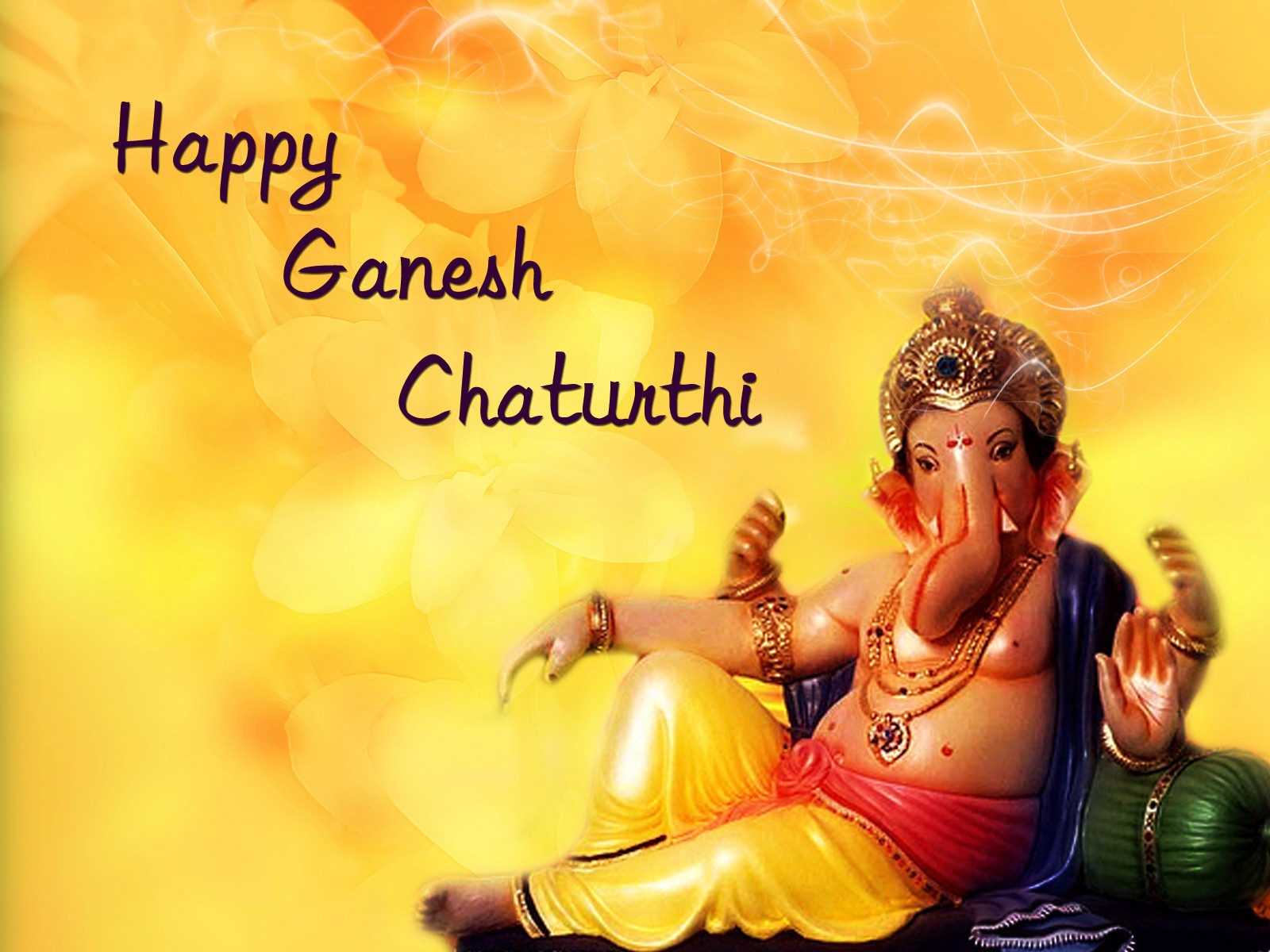 God Vinayagar Wallpaper - Happy Ganesh Chaturthi Hd , HD Wallpaper & Backgrounds