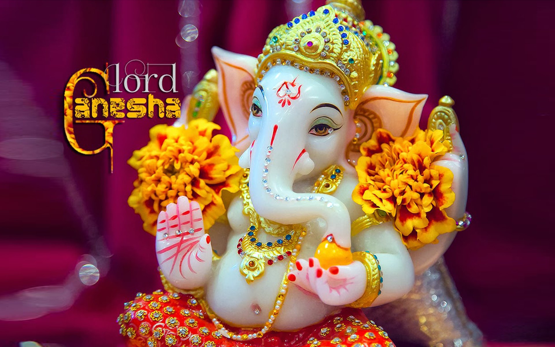 Lord Ganesha Desktop Hd Wallpaper For Mobile Phones - Ganpati Namah , HD Wallpaper & Backgrounds