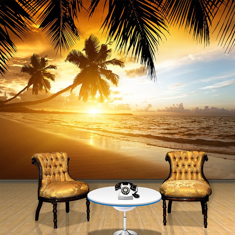 Zuidoost Azi Ë Stijl Mooie Zonsondergang Strand Natuur - Beach Sunset Tropical Island , HD Wallpaper & Backgrounds