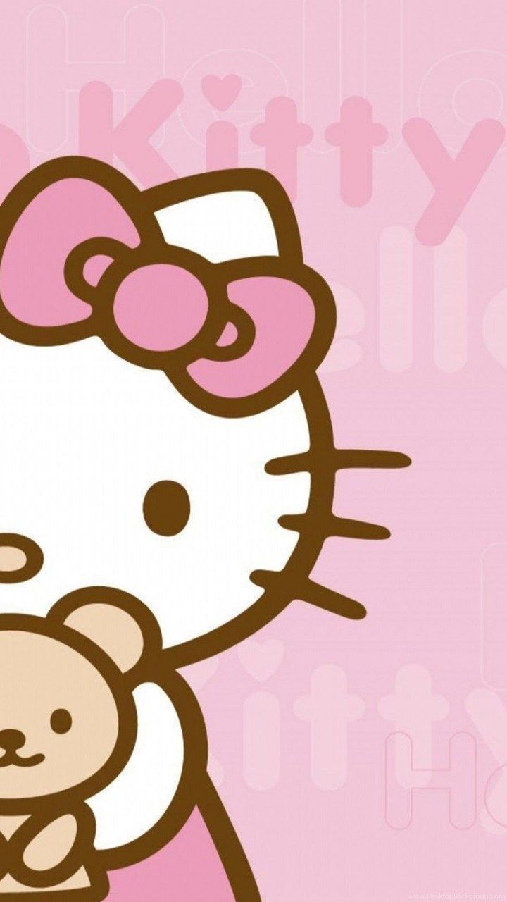 Hello Kitty Wallpapers For Android Tablet Desktop Background - Hello Kitty Background Hd , HD Wallpaper & Backgrounds