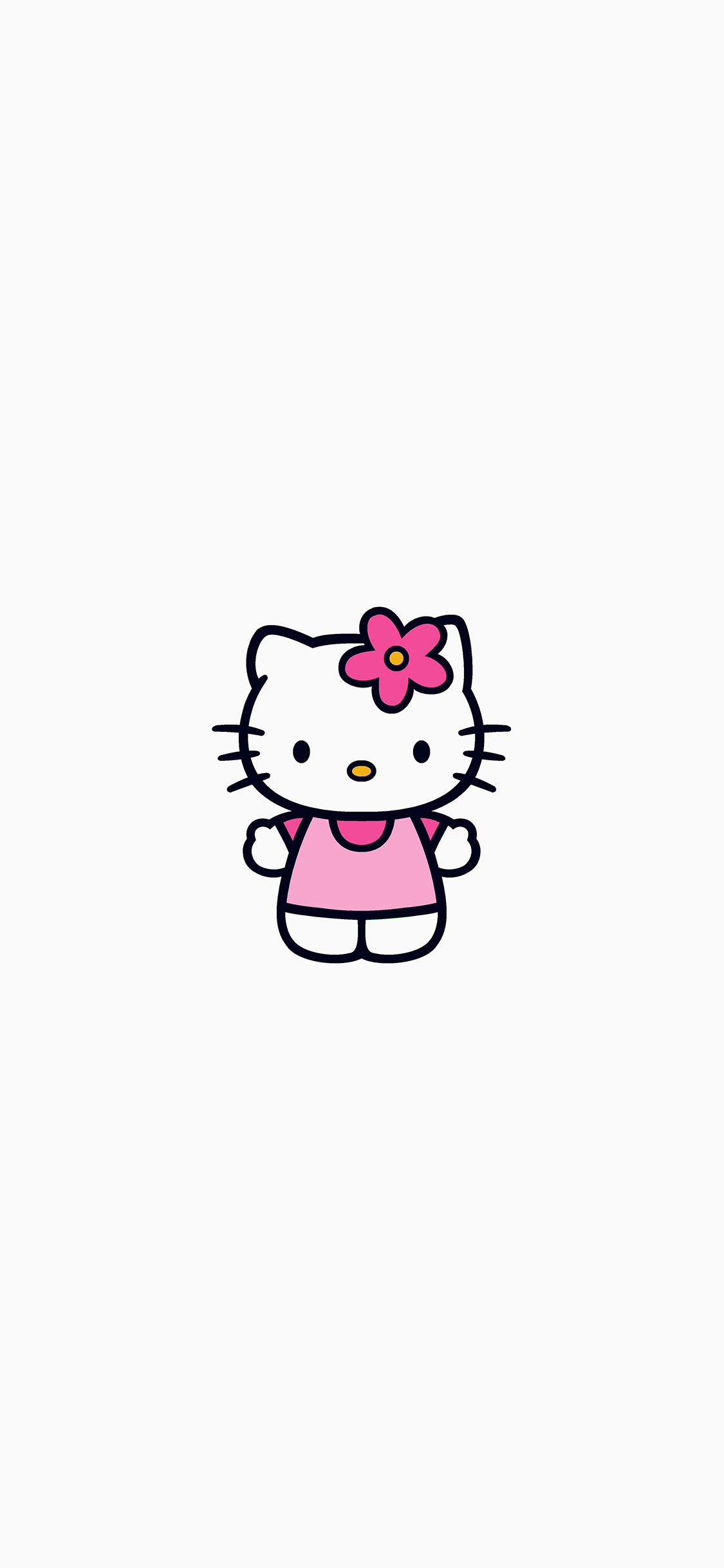 Ar87 Hello Kitty Logo Cute Art Illustration - Hello Kitty , HD Wallpaper & Backgrounds