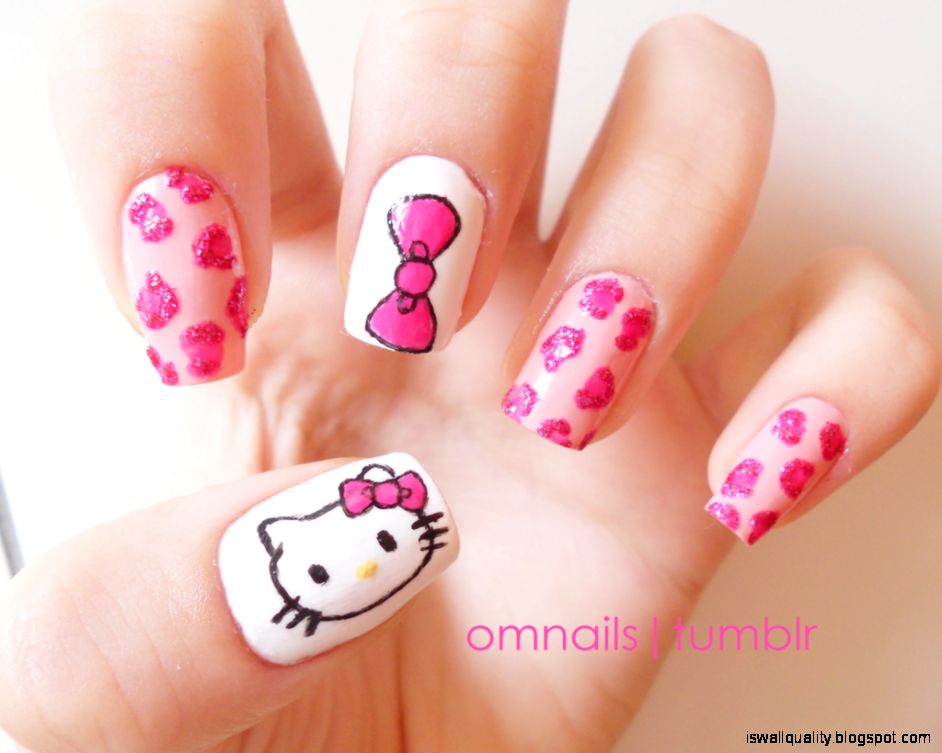 View Original Size - Nail Art Hello Kitty , HD Wallpaper & Backgrounds