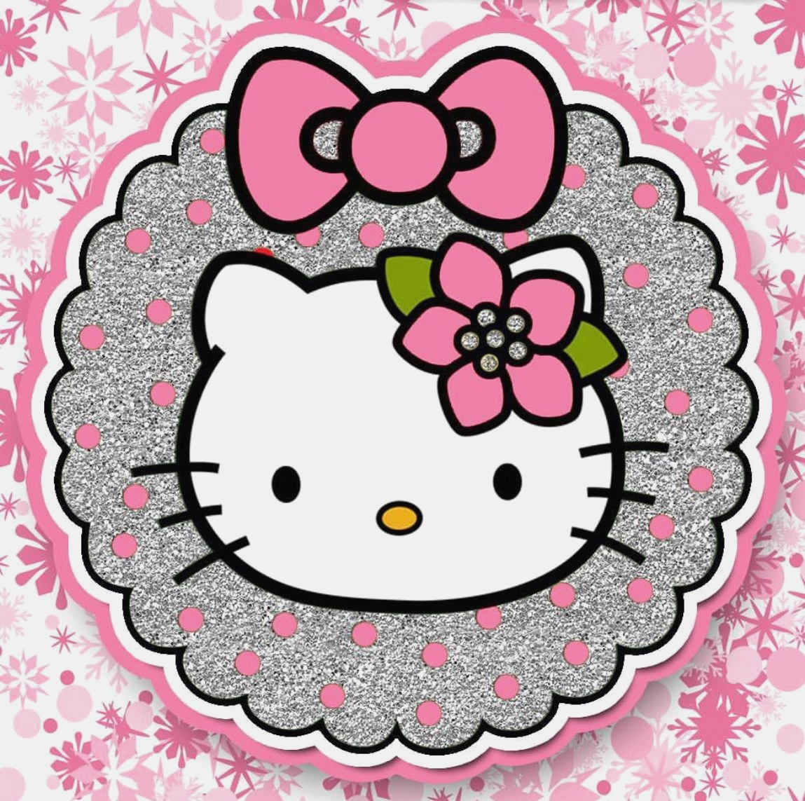 Hello Kitty Christmas - Topper Cake Hello Kitty , HD Wallpaper & Backgrounds