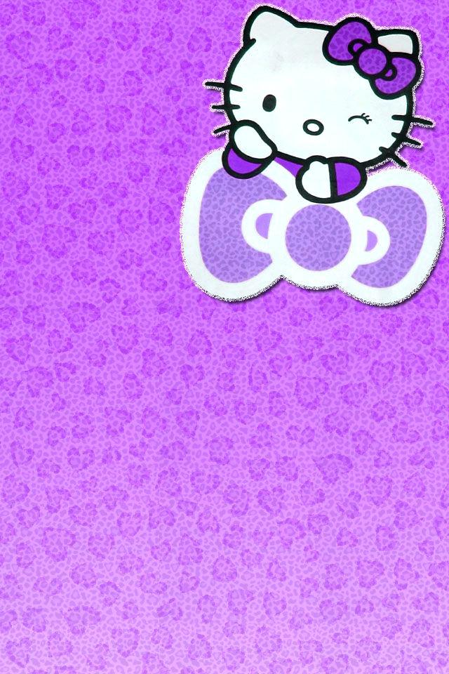 Purple Google Hello Kitty Wallpaper Search Slides Theme - Hello Kitty Purple Background , HD Wallpaper & Backgrounds