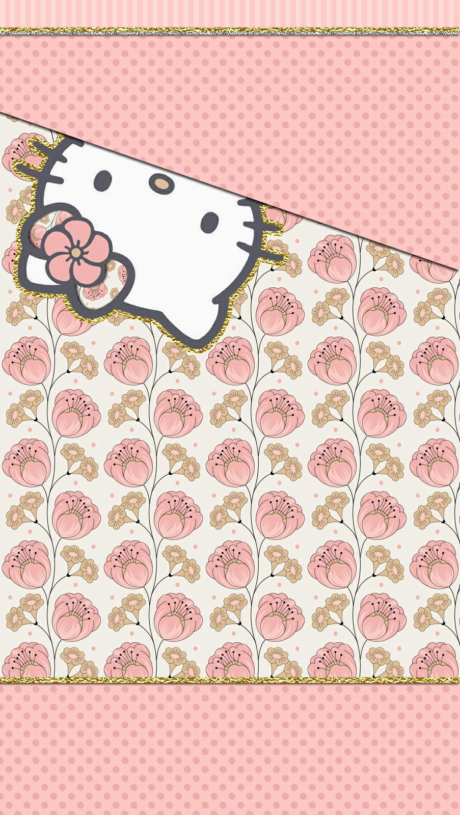 Iphone Wall - Hello Kitty Wallpaper Iphone Pink And Black , HD Wallpaper & Backgrounds