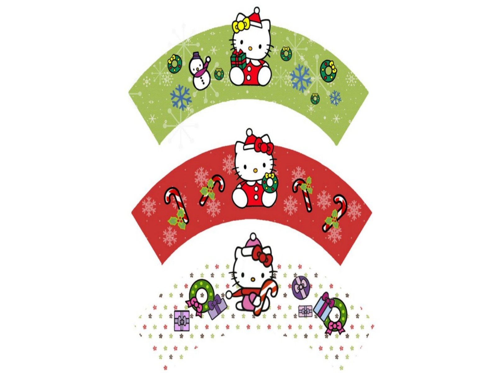 Hello Kitty Christmas , HD Wallpaper & Backgrounds