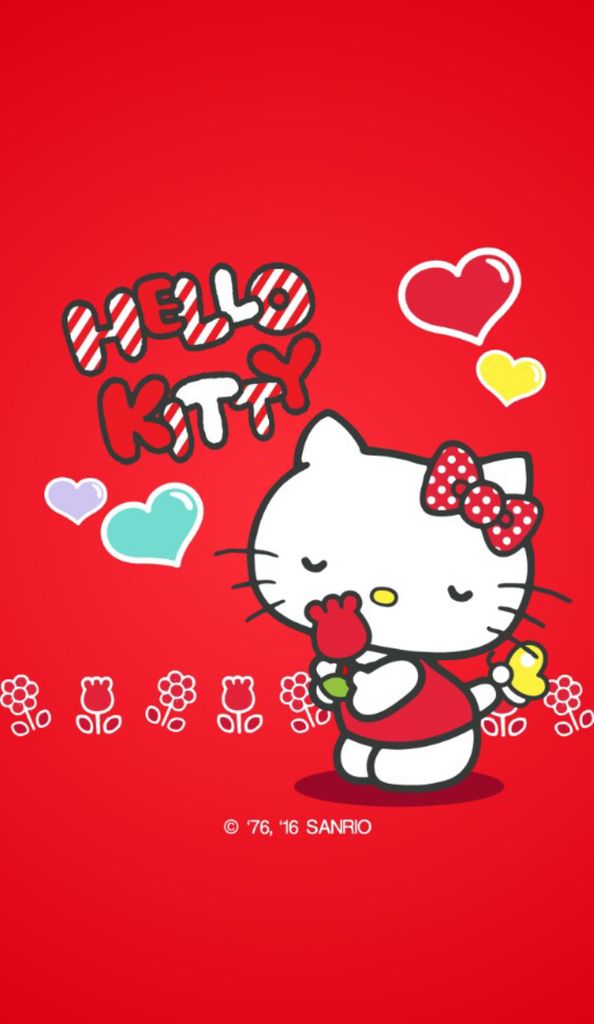 Hello Kitty Red Wallpaper - Hello Kitty Merah , HD Wallpaper & Backgrounds