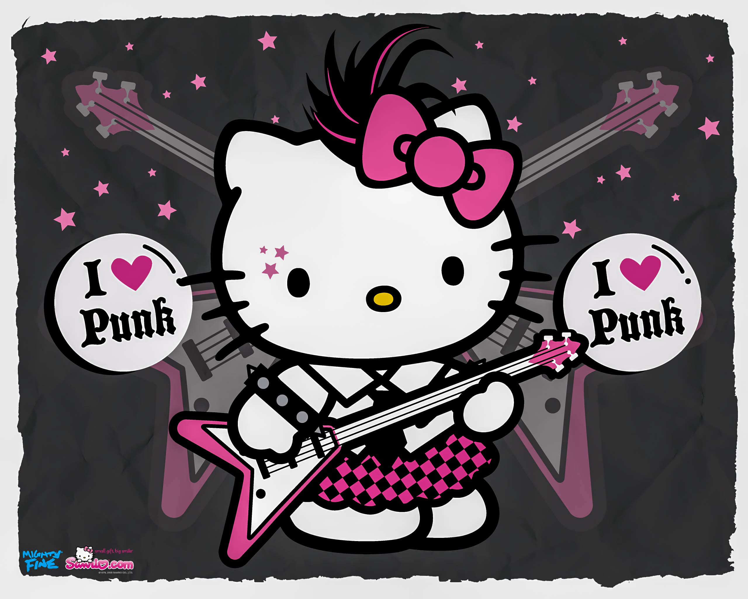 Hello Kitty - Hello Kitty Punk , HD Wallpaper & Backgrounds