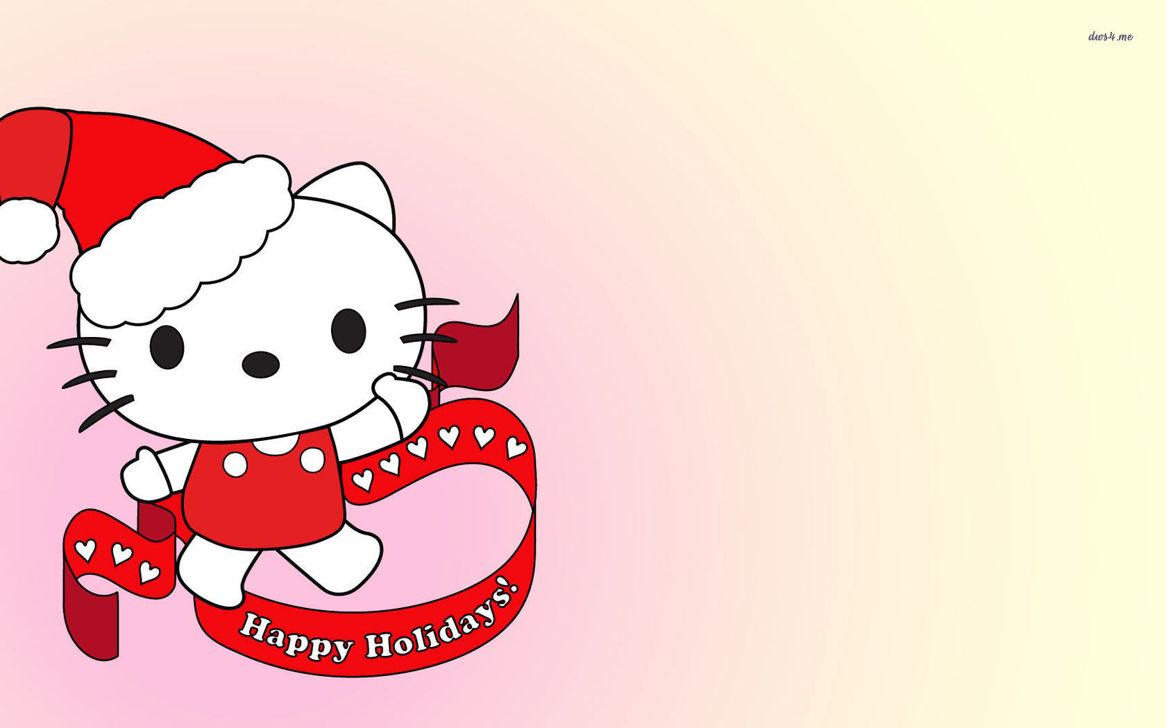 Hello Kitty On A Holiday Wallpaper - Hello Kitty Christmas Png , HD Wallpaper & Backgrounds