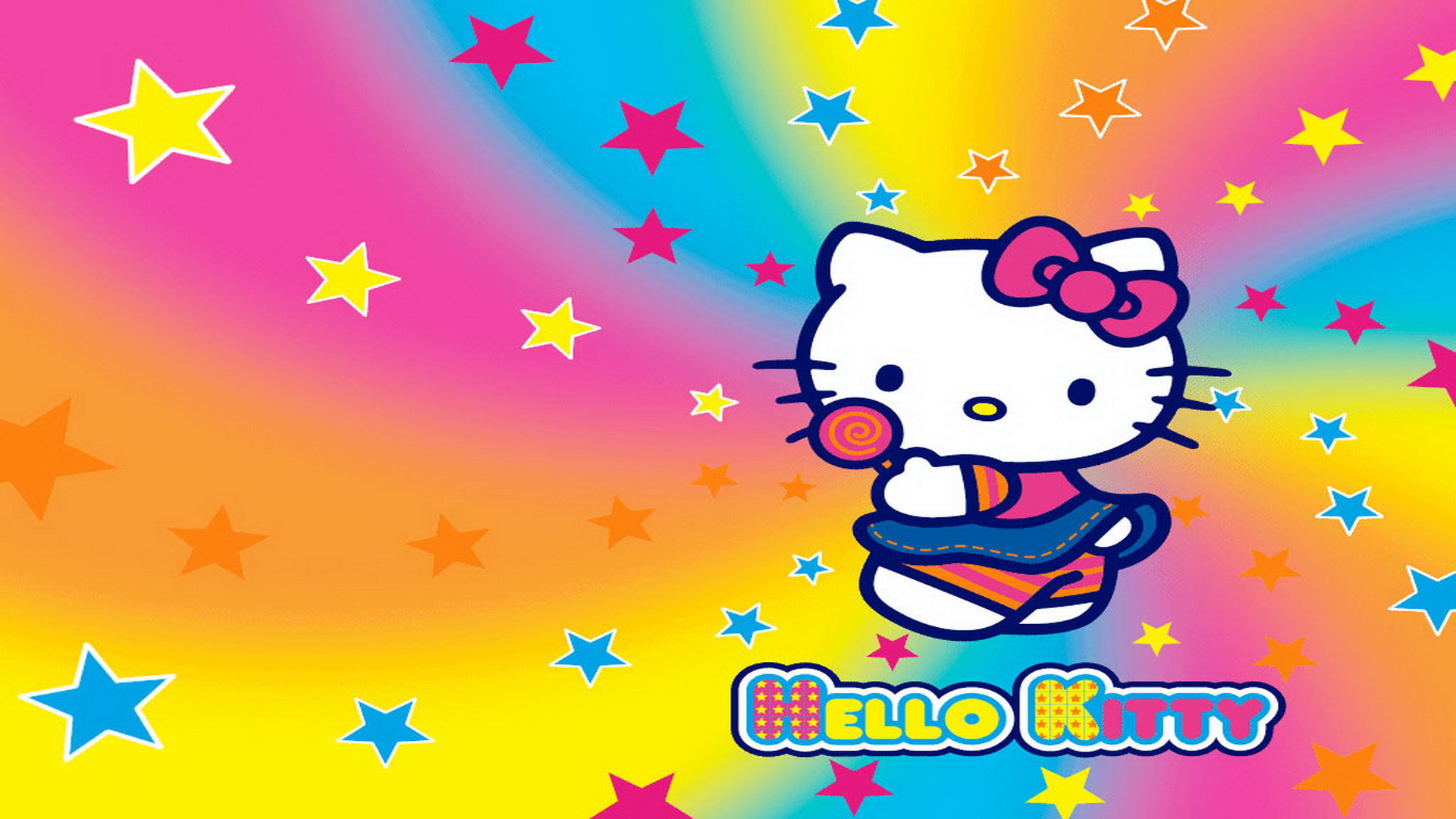 Mobile Wallpaper, Wallpaper Backgrounds, Desktop Wallpapers, - Hello Kitty Rainbow Background , HD Wallpaper & Backgrounds