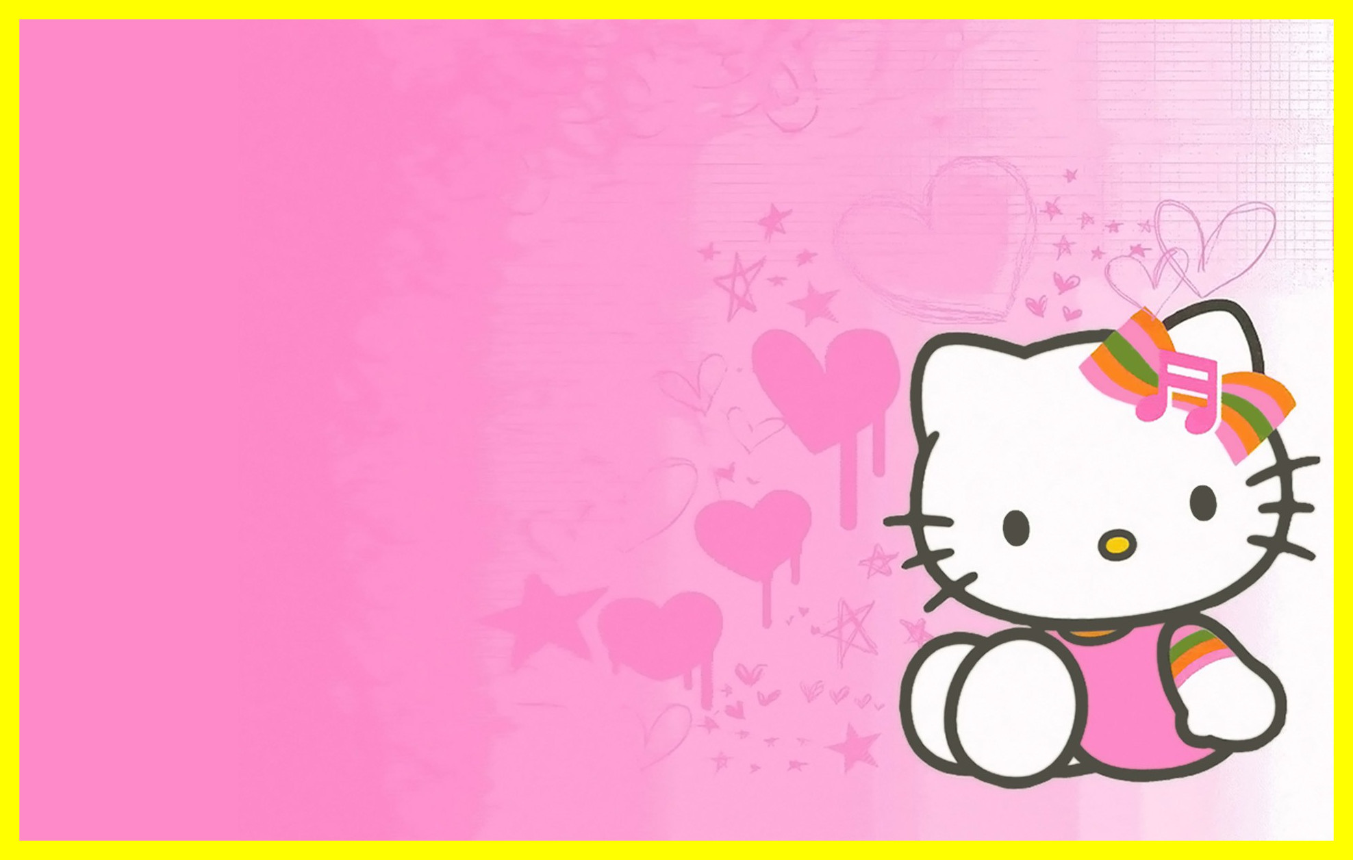 Black And Pink Hello Kitty Cave Wallpaper Wp6603005 - Hello Kitty High Resolution , HD Wallpaper & Backgrounds
