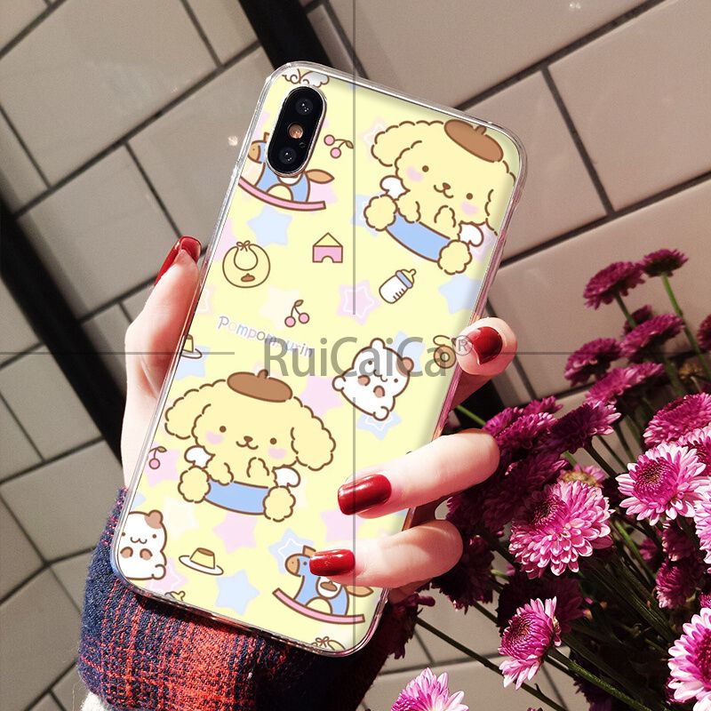 Ruicaica Sanrio Pompompurin Cartoon Girl Tpu Transparent - Iphone 6s , HD Wallpaper & Backgrounds