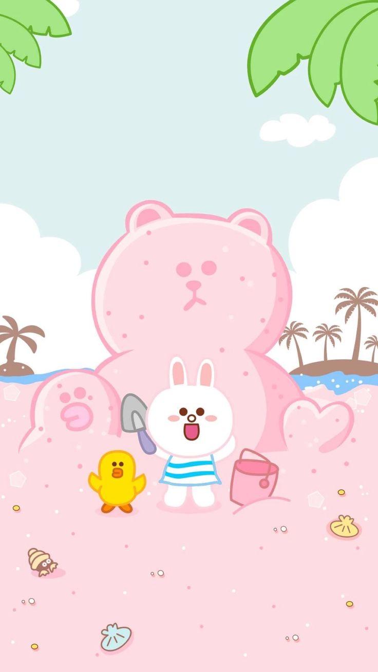 Line Wallpaper - Line Friends Wallpaper Iphone , HD Wallpaper & Backgrounds