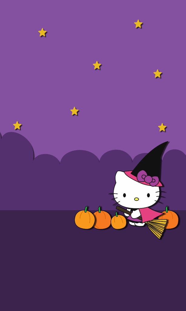 003 Hello Kitty Wallpaper - Halloween Hello Kitty , HD Wallpaper & Backgrounds