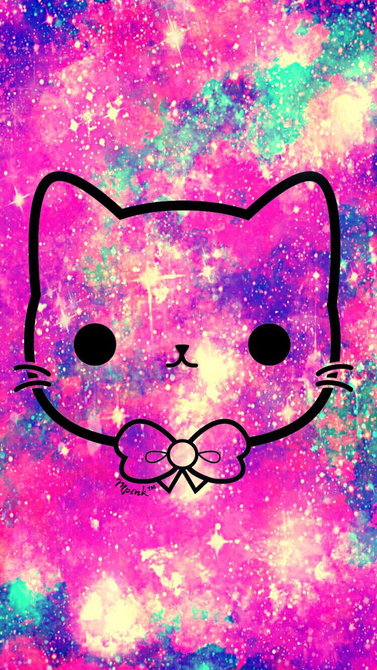 Download Media - Pink Kawaii Cute Kitties , HD Wallpaper & Backgrounds