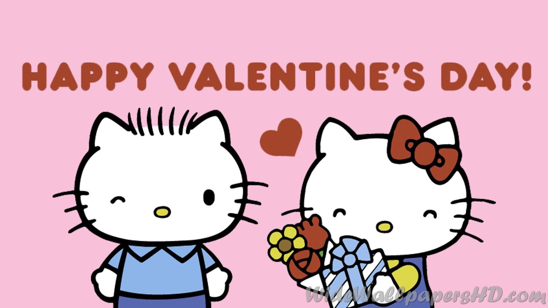 Hello Kitty Valentines Day , HD Wallpaper & Backgrounds