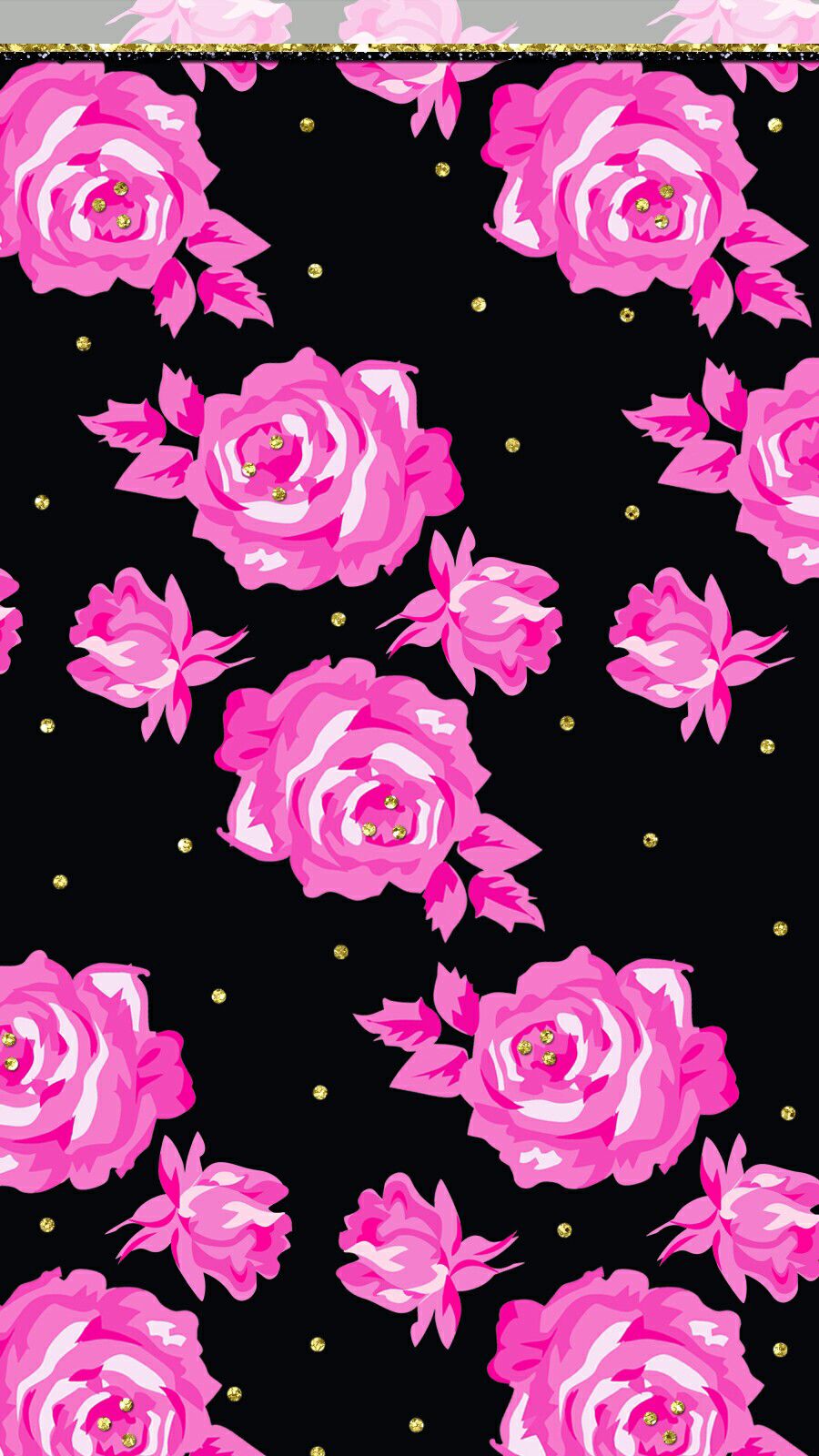 Hot Pink And Black Walls - Android Black Wallpaper Hello Kitty , HD Wallpaper & Backgrounds