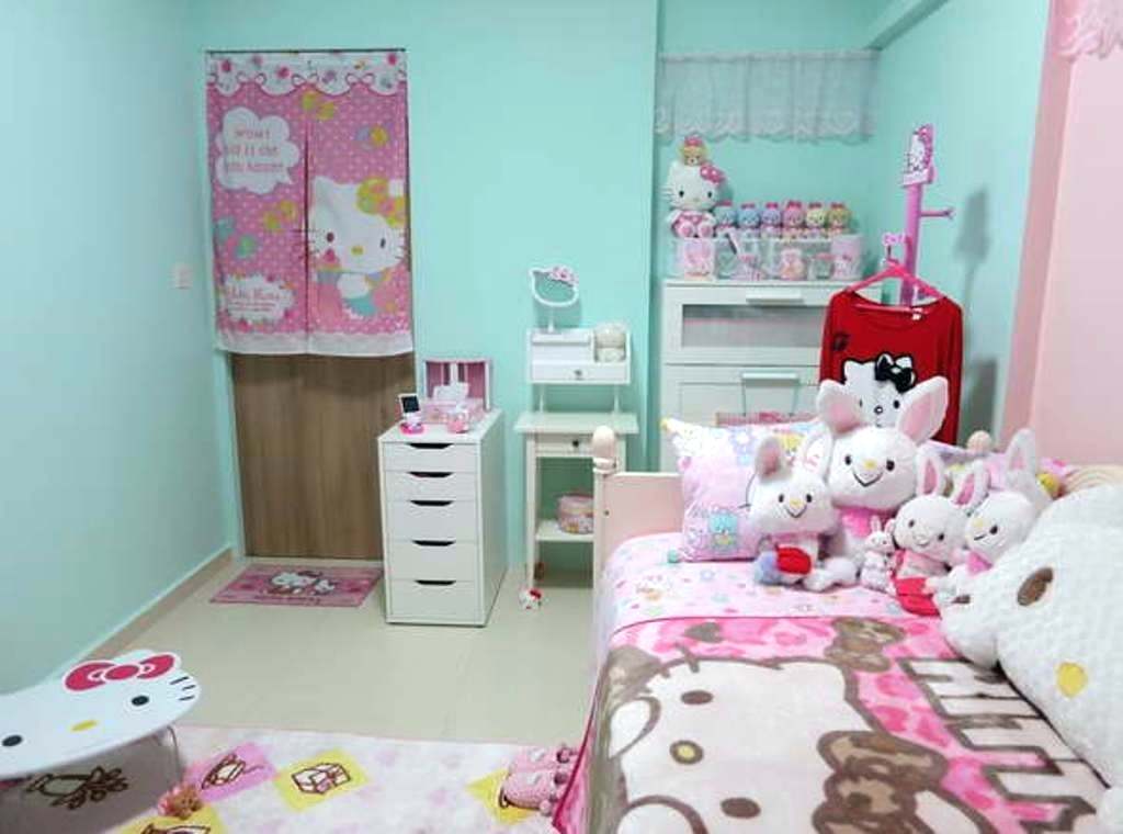 Hello Kitty Home Decor Adorable Hello Kitty Bedroom - Simple Hello Kitty Room Decor , HD Wallpaper & Backgrounds