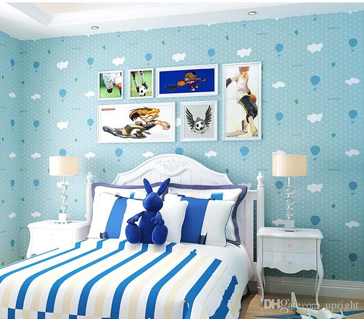 Cartoon Lovely Girl Wallpaper Waterproof Self Adhesive - Parede Quarto Menina Céu Azul , HD Wallpaper & Backgrounds