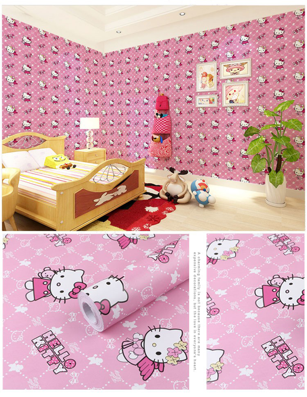 Specifications Of Wallpaper Hello Kitty Self-adhesive , HD Wallpaper & Backgrounds