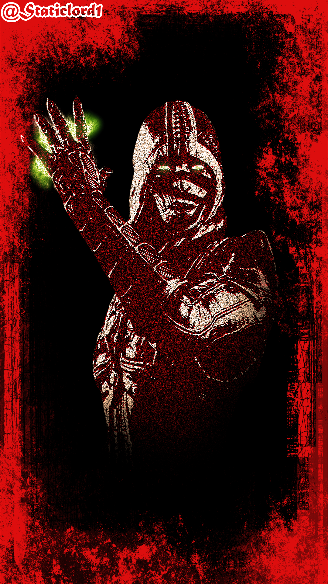 Made An Ermac Wallpaper At School The Other Day Woo, - Illustration , HD Wallpaper & Backgrounds