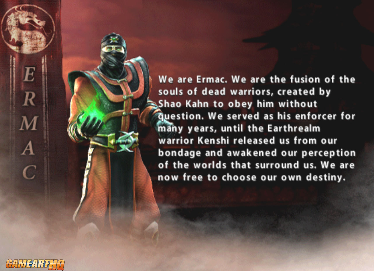 Ermac Mkd Bio - Mortal Kombat Deception Ermac Alternate Costume , HD Wallpaper & Backgrounds