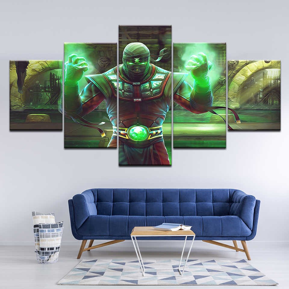 Canvas Painting Ermac Mortal Kombat 9 Moves 5 Pieces - Avengers Canvas Print Aliexpress , HD Wallpaper & Backgrounds