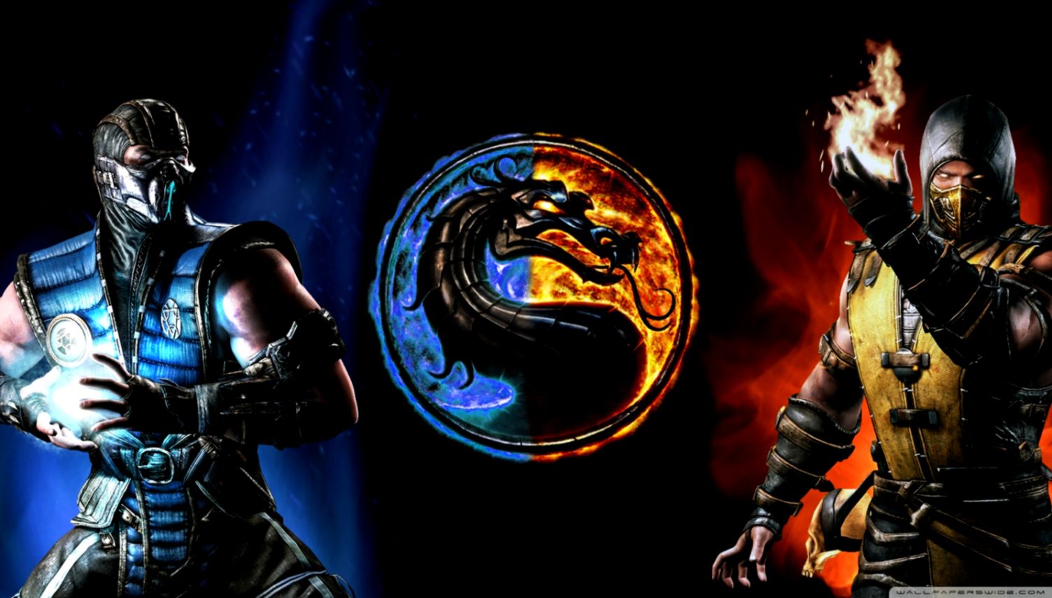 Mortal Kombat X Subzero Vs Scorpion ❤ 4k Hd Desktop - Hd Mortal Kombat X , HD Wallpaper & Backgrounds