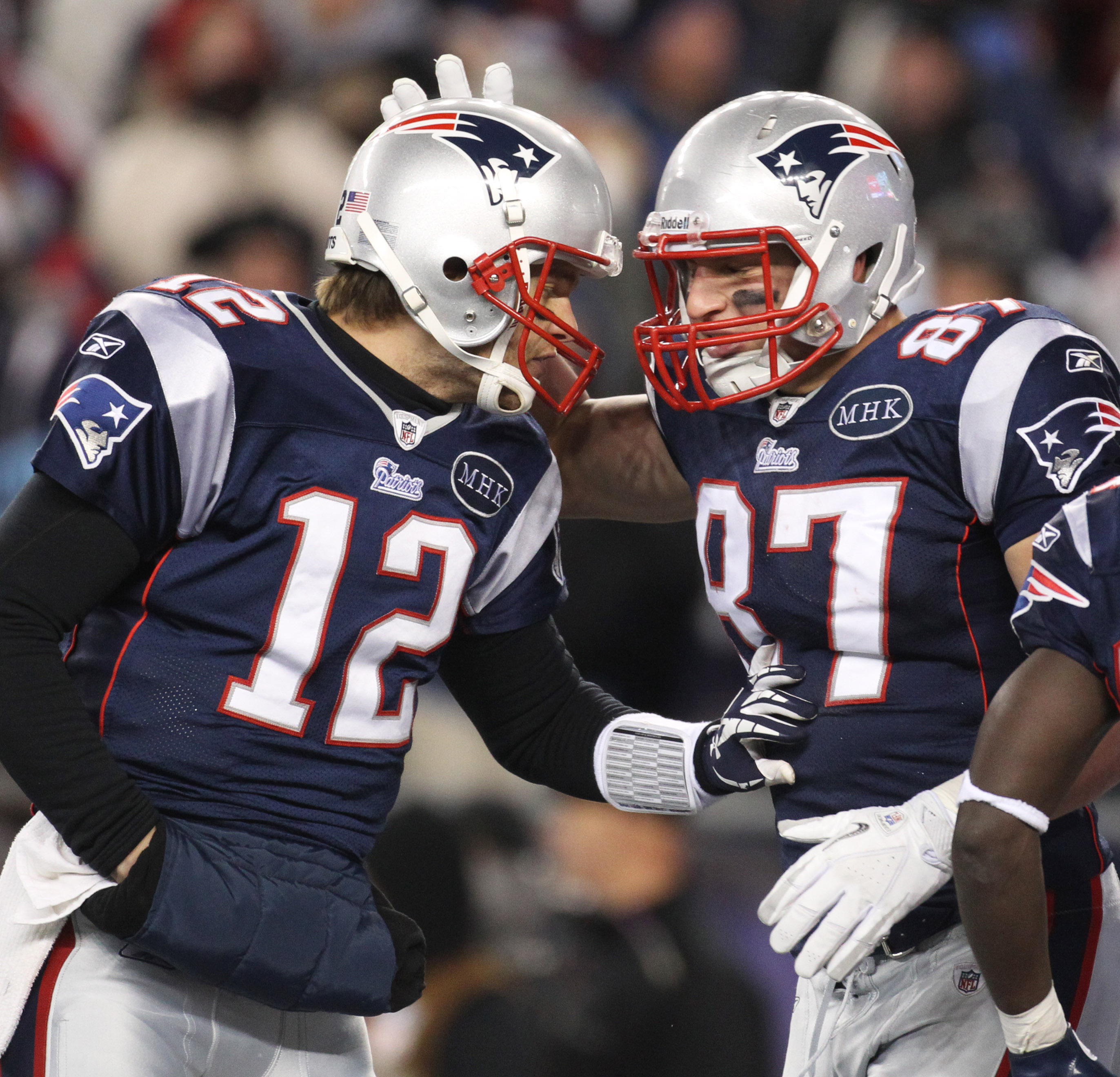 Brady, Patriots Rout The Broncos - Tom Brady And Rob Gronkowski , HD Wallpaper & Backgrounds