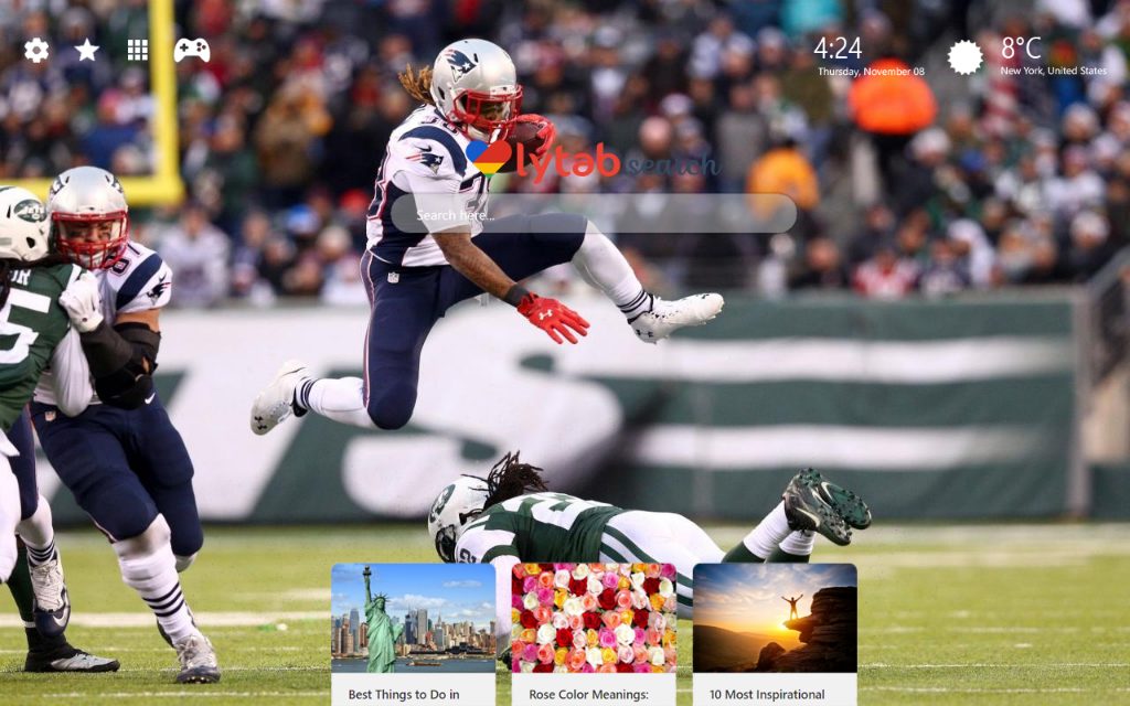 New England Patriots Wallpaper New Tab Theme - Kick American Football , HD Wallpaper & Backgrounds