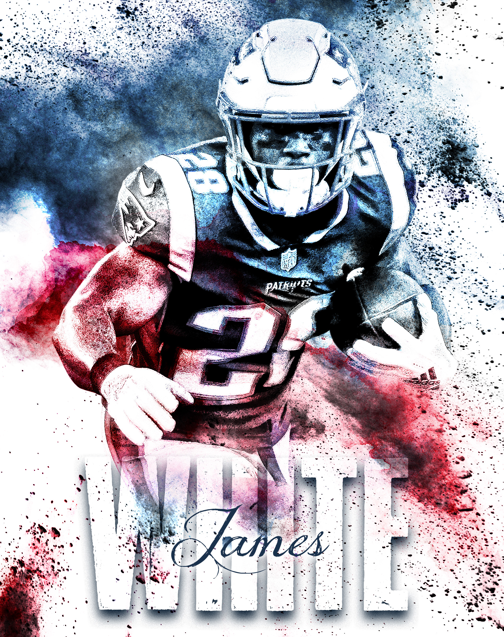 Desktop - James White Wallpaper Patriots , HD Wallpaper & Backgrounds