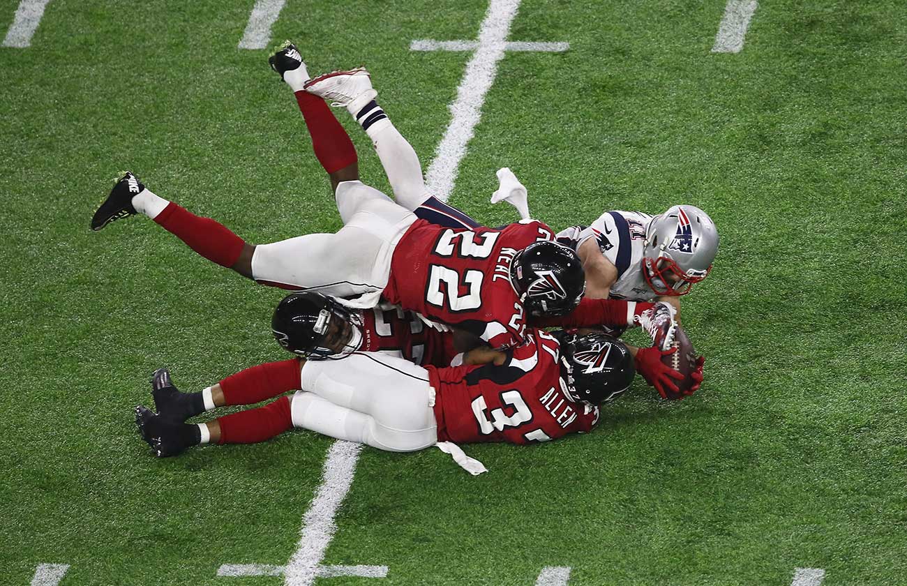 Julian Edelman's Catch - Super Bowl Li Best Plays , HD Wallpaper & Backgrounds