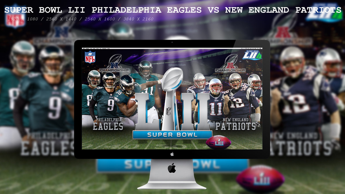 Super Bowl Lii Eagles Vs Patriots By Beaware8 - Eagles Super Bowl Lii , HD Wallpaper & Backgrounds